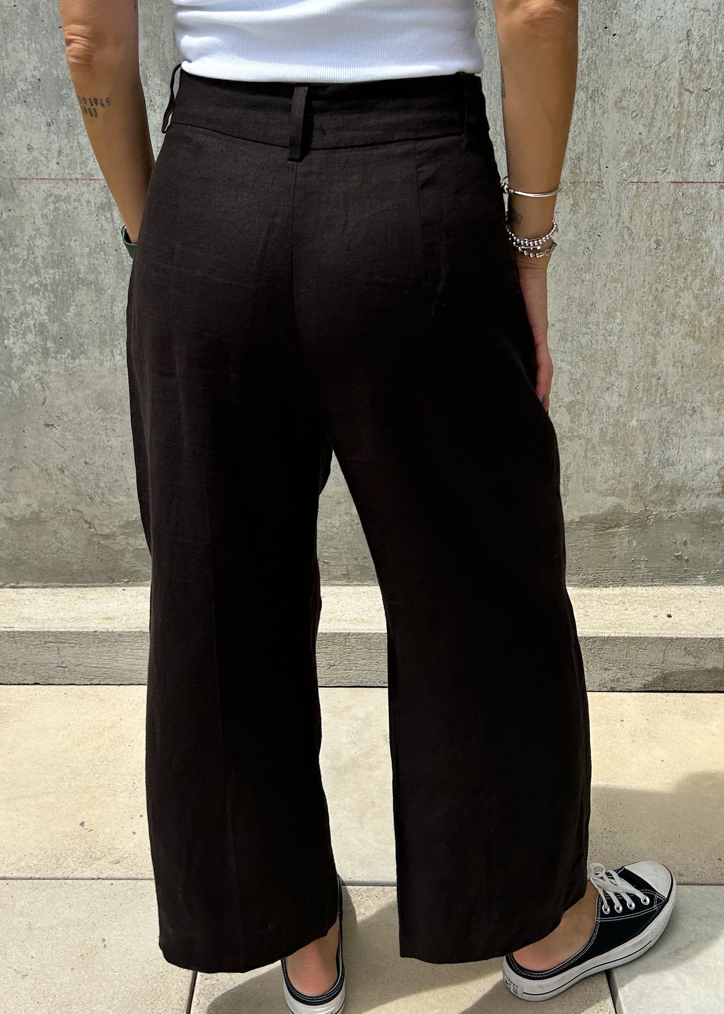 Pantalón de lino Zara