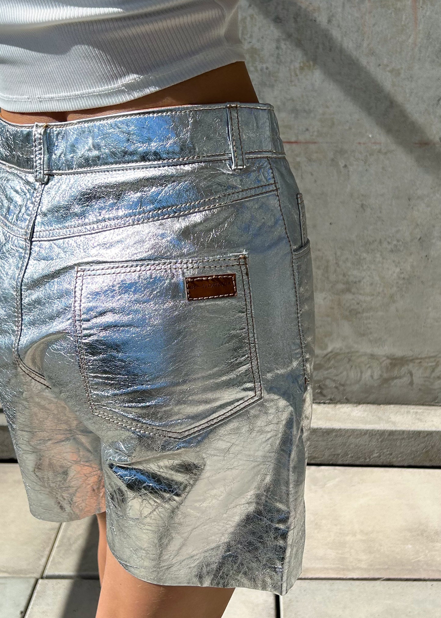 Short de cuero By Florencia