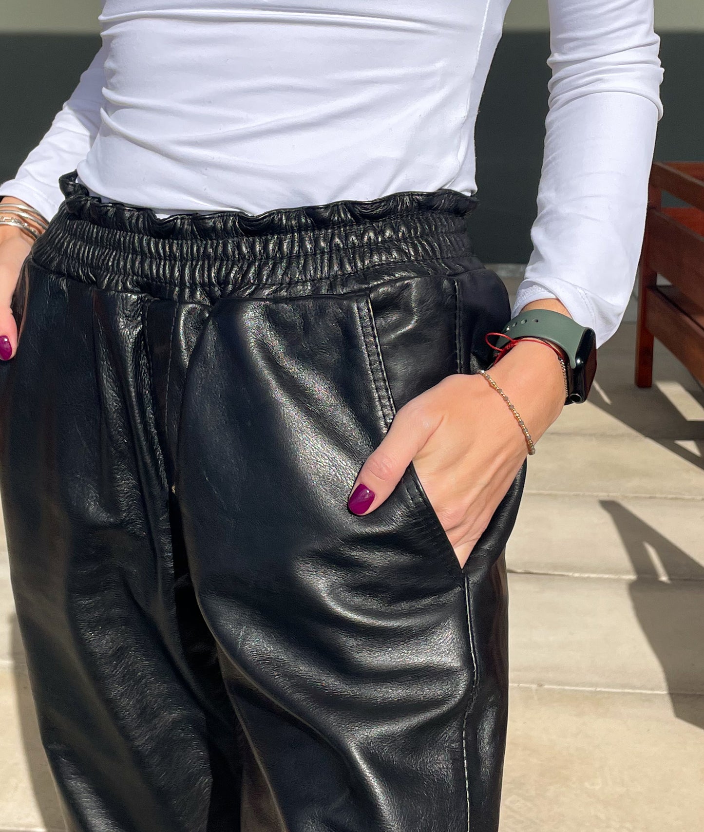 Pantalón de cuero Agnes L.