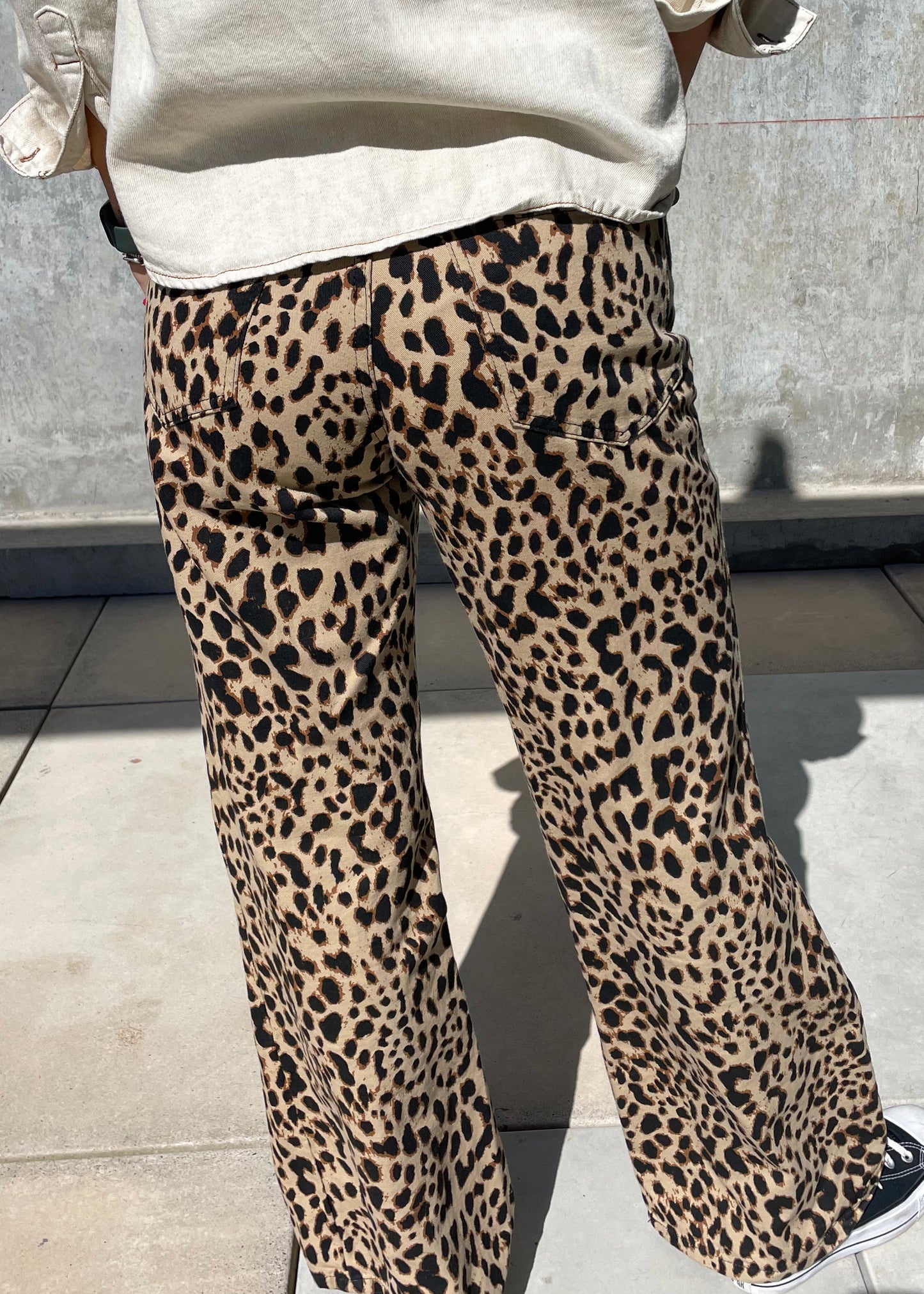 Jean animal print