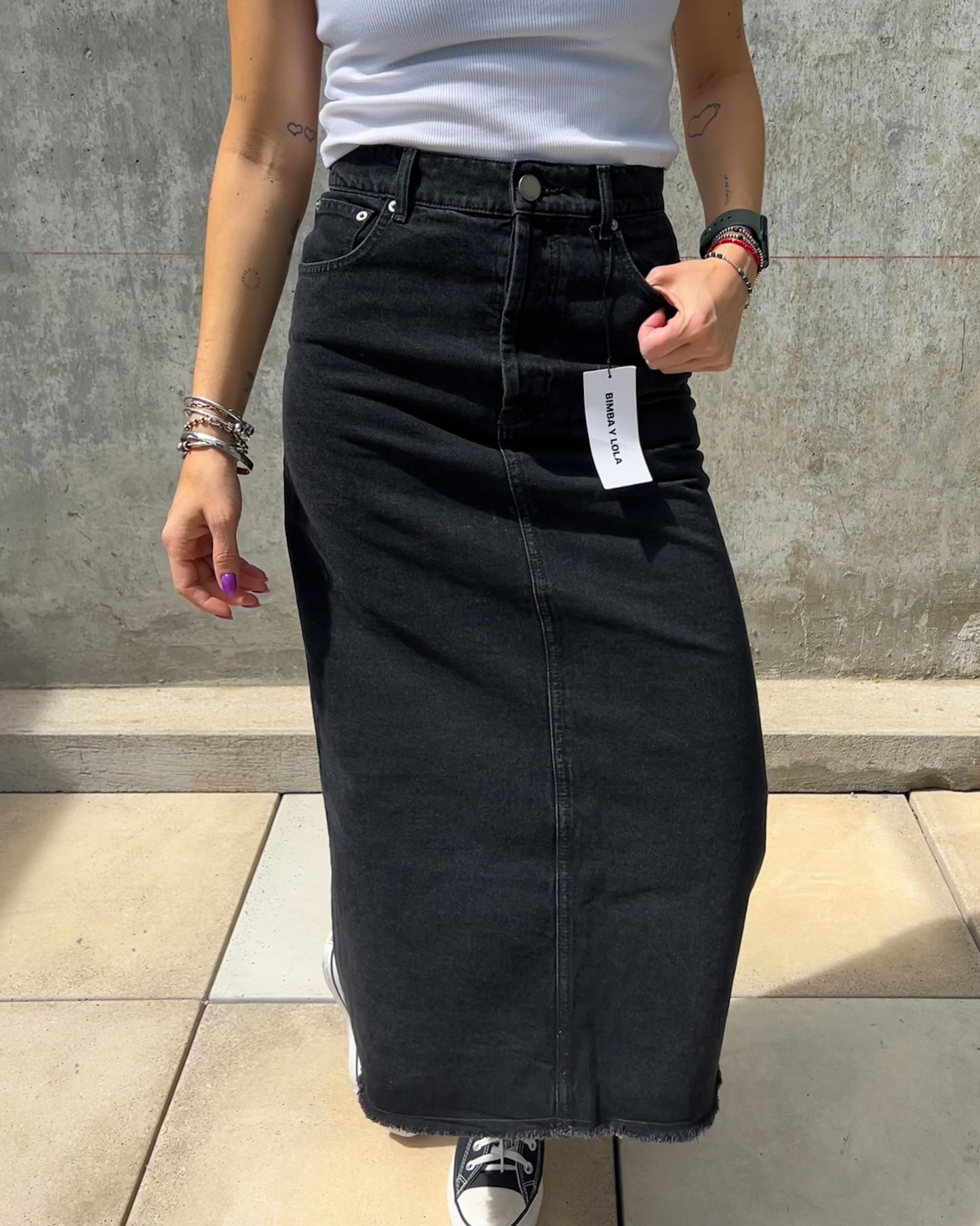 Falda de jean Bimba y Lola