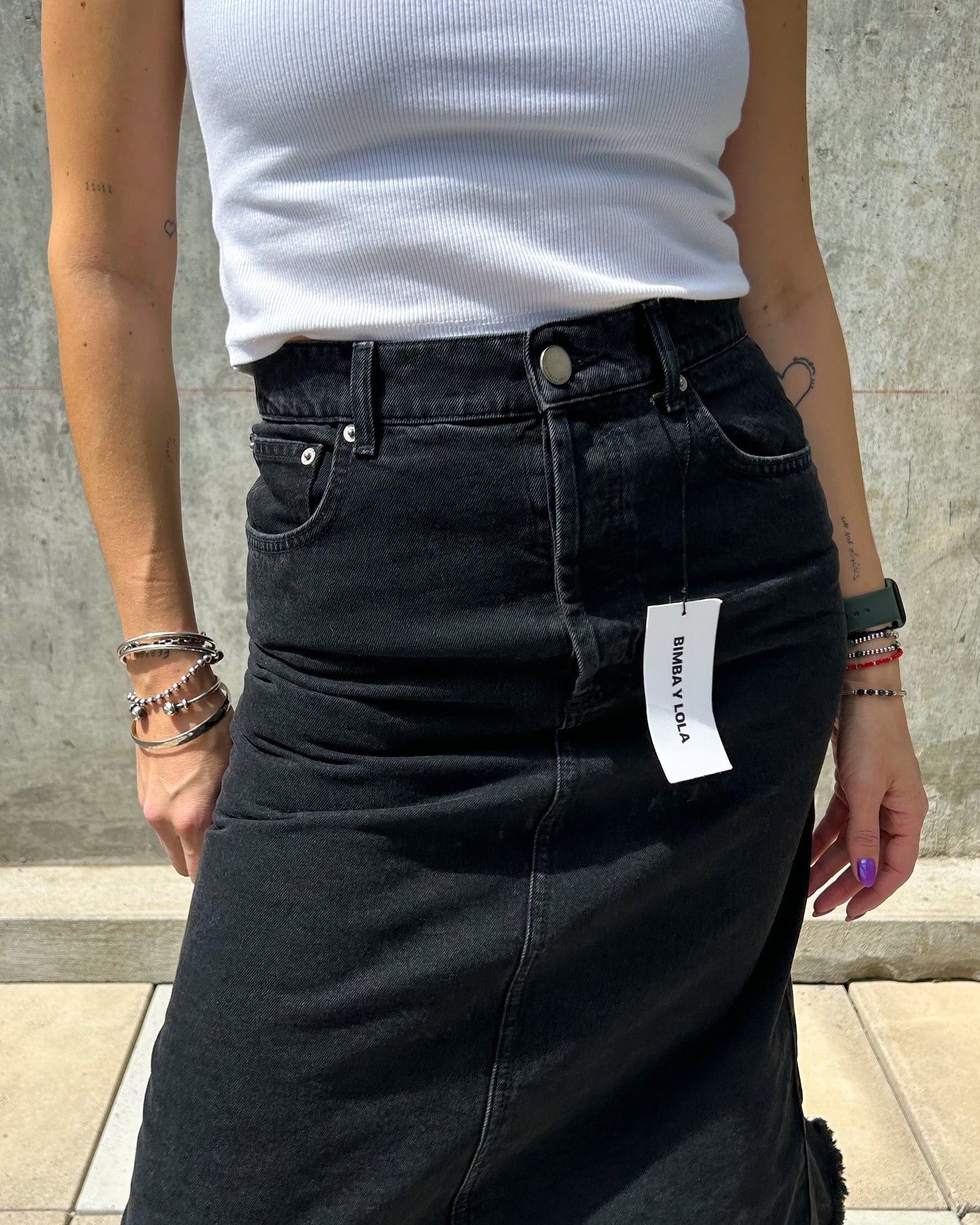 Falda de jean Bimba y Lola