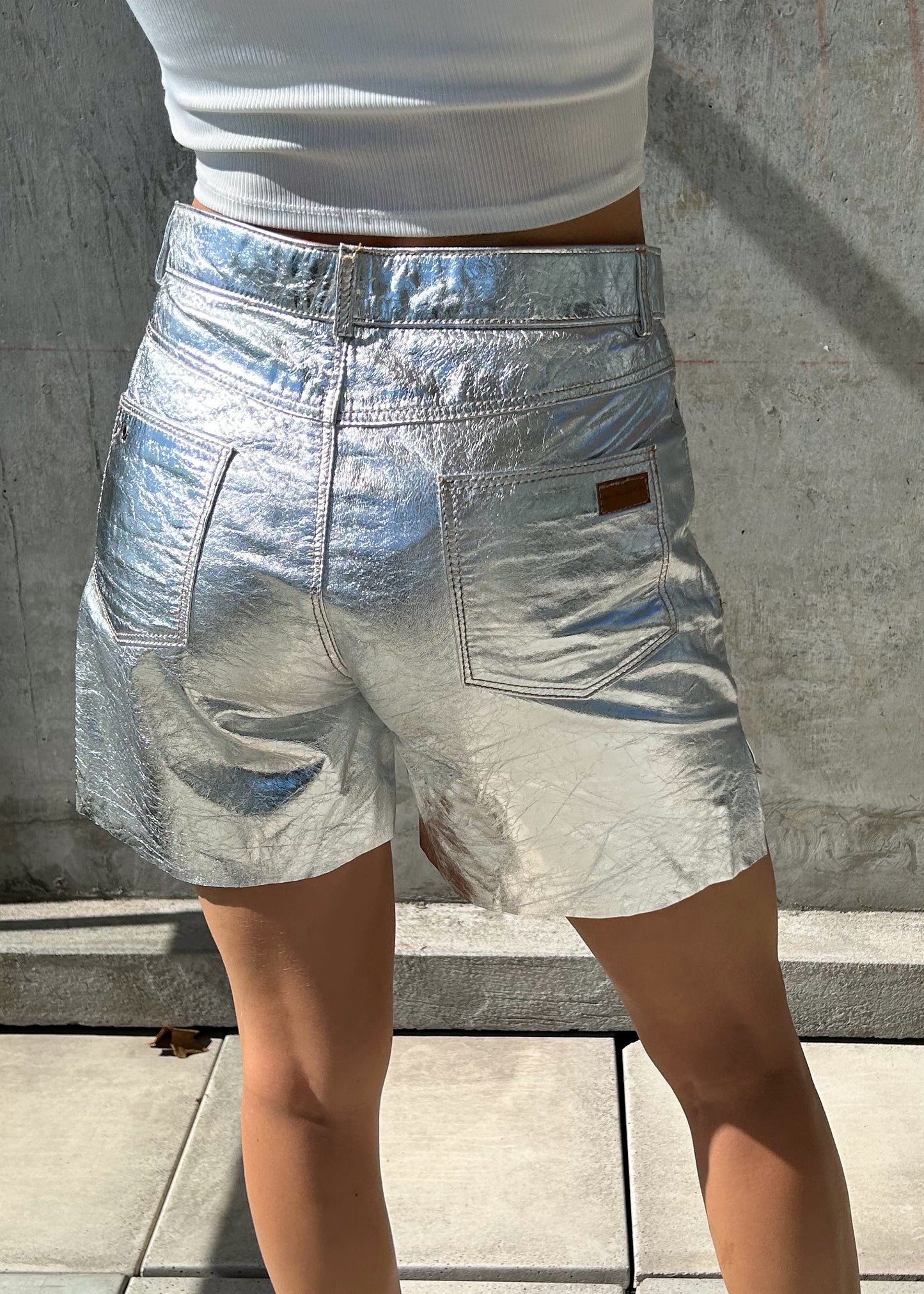 Short de cuero By Florencia