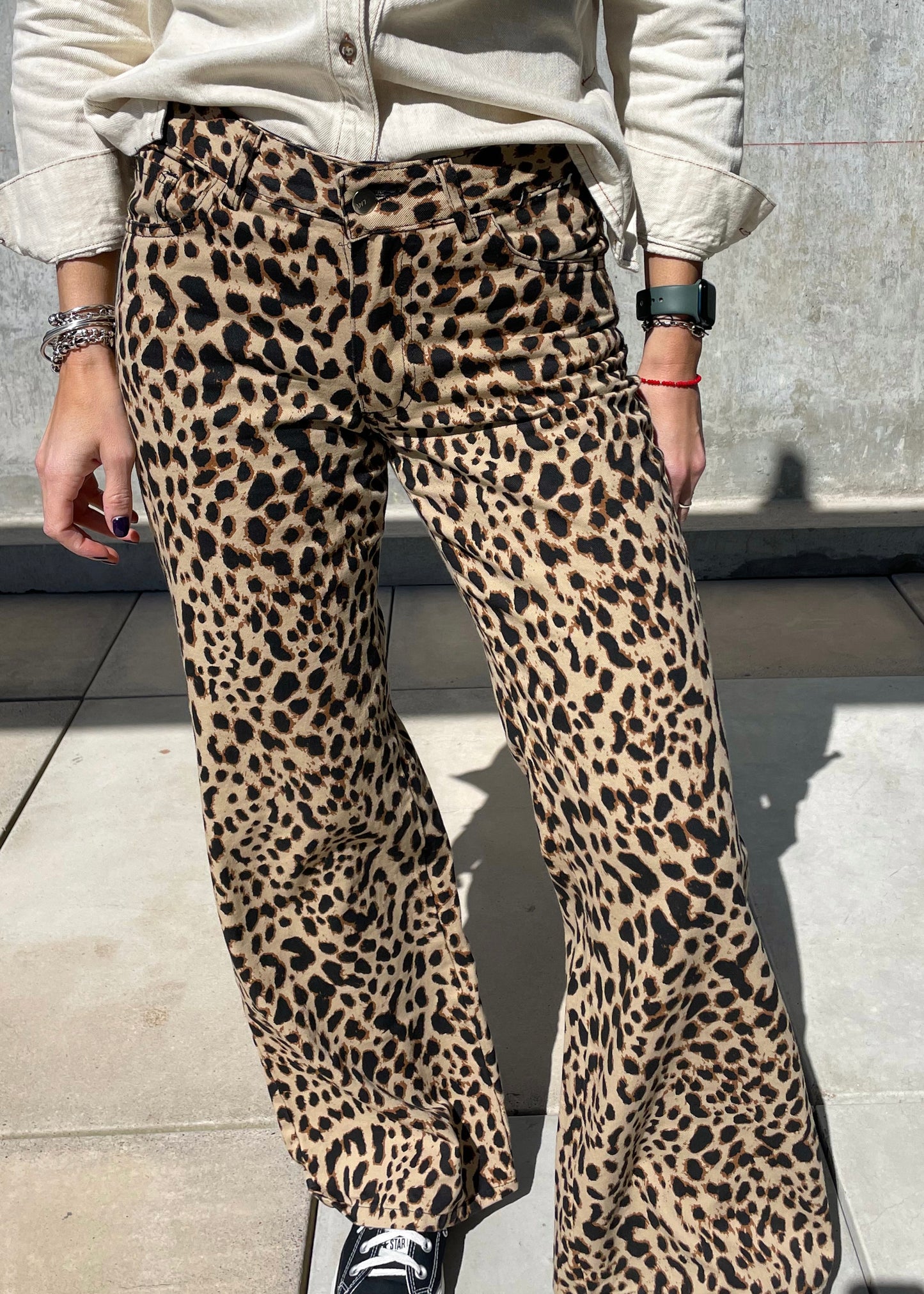 Jean animal print